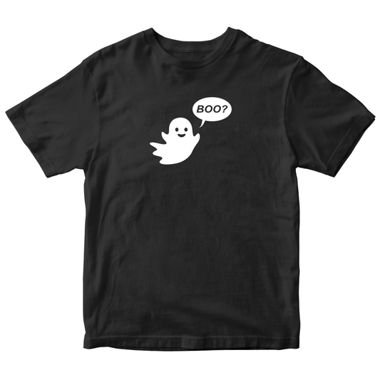 Cute Ghost Halloween Kids T-shirt | Black