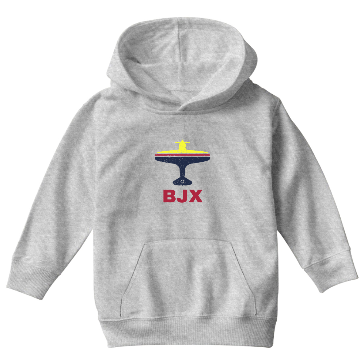 FLY Guanajuato BJX Airport Kids Hoodie | Gray