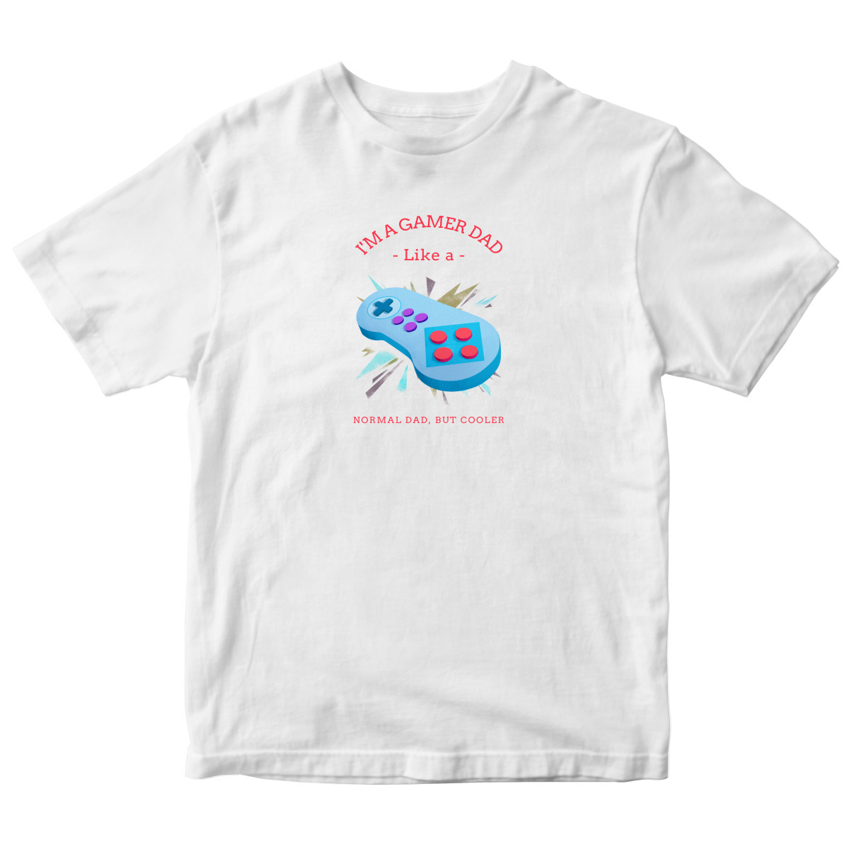 I'm a Gamer like a Dad Toddler T-shirt | White