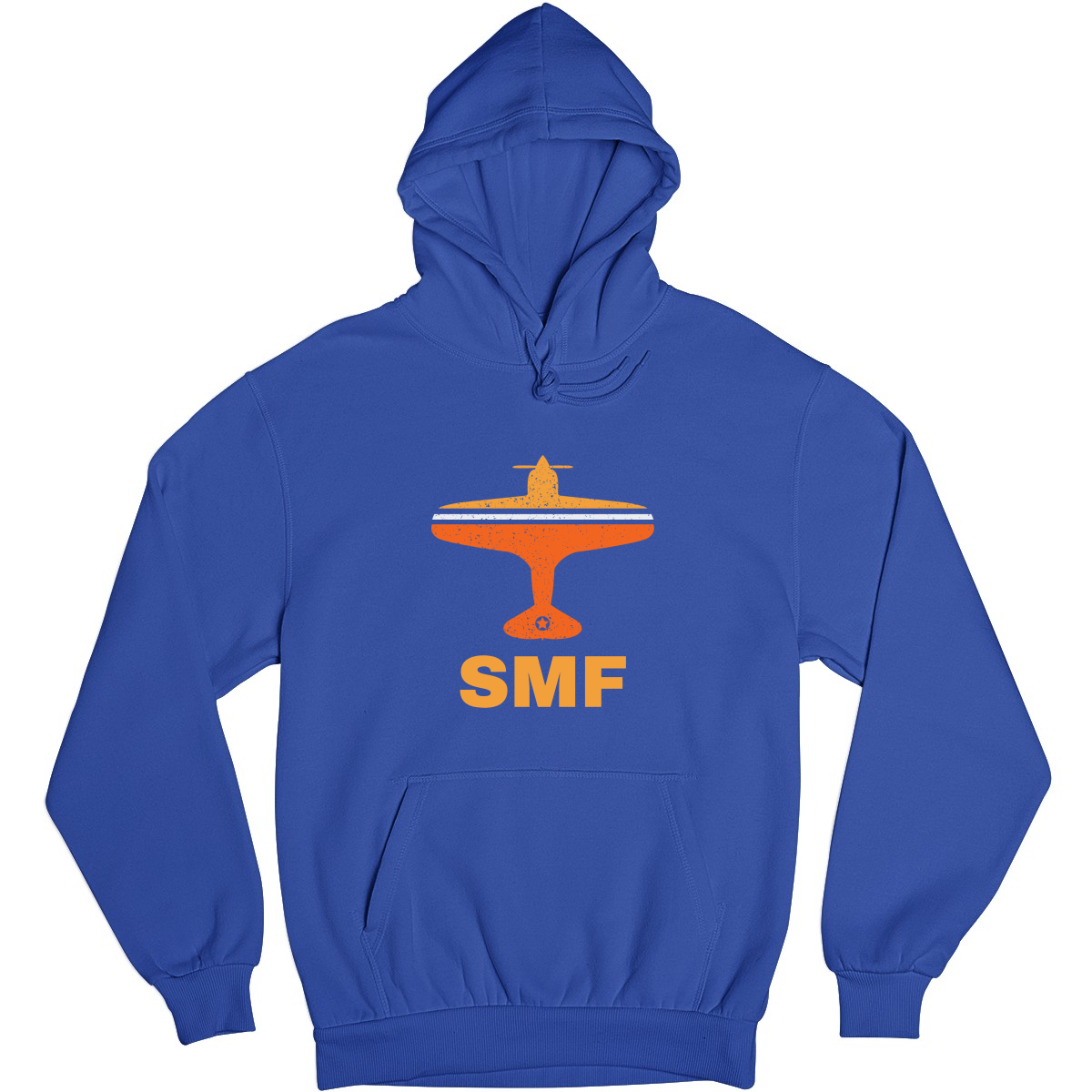 Fly Sacrameto SMF Airport Unisex Hoodie | Blue