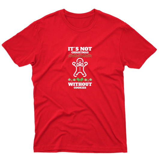 It's Not Christmas Without Cookies Men's T-shirt | Red