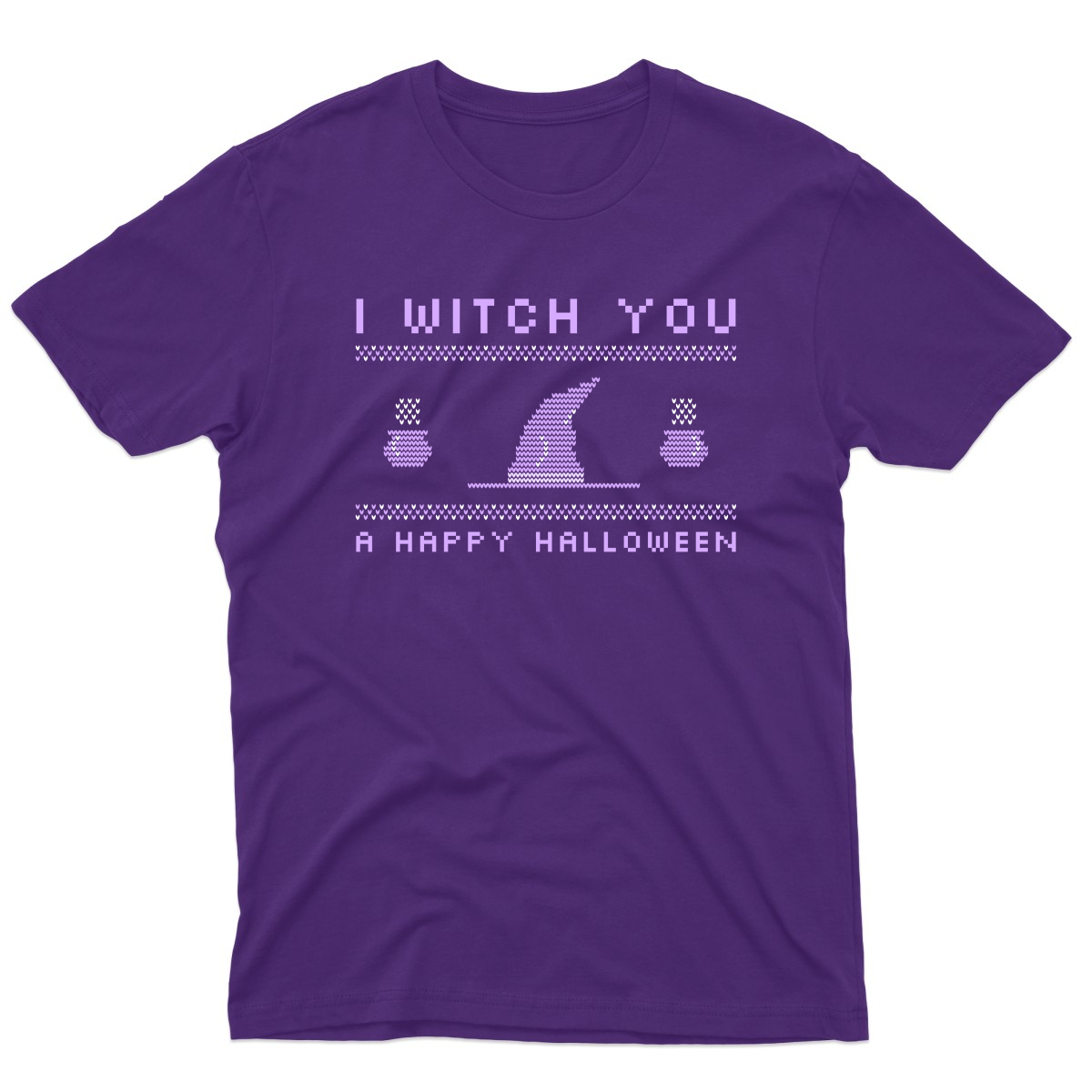 I Witch You a Happy Halloween Men's T-shirt | Purple