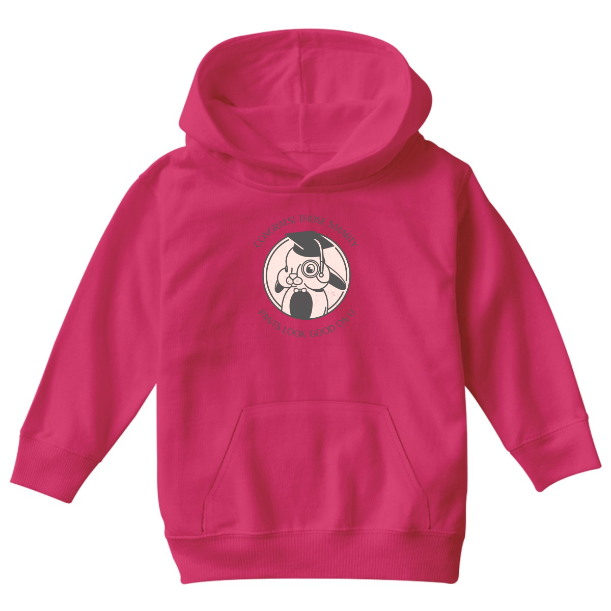 Congrats!  Kids Hoodie | Pink