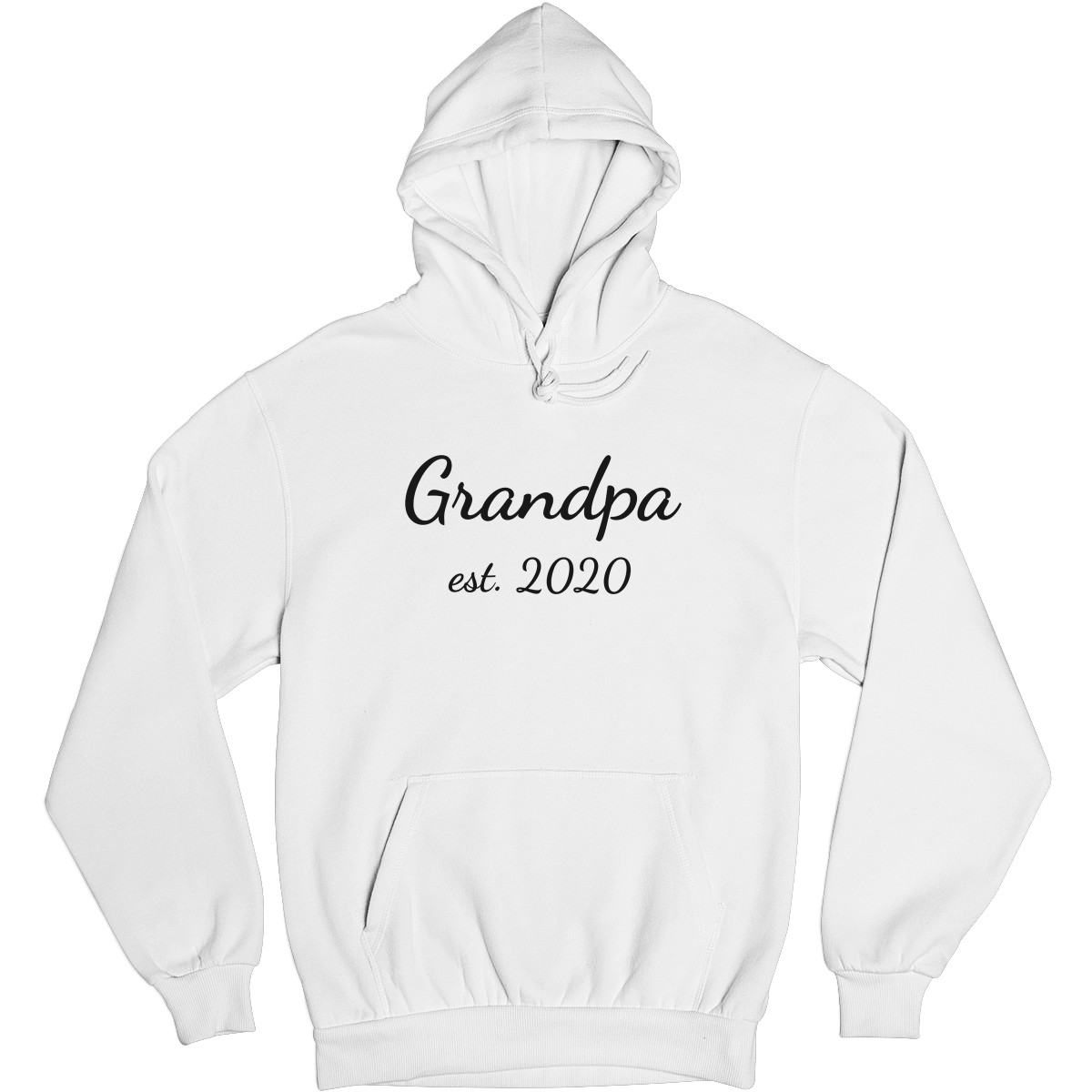 Grandpa Est Shirt 2020 Unisex Hoodie | White