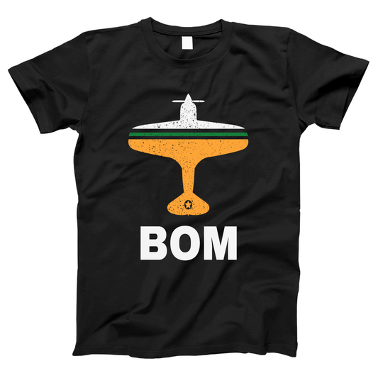 Fly Mumbai BOM Airport Women's T-shirt | Black