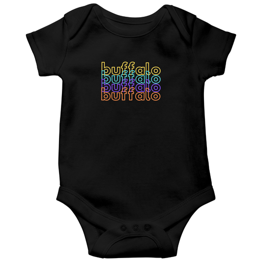 Buffalo Baby Bodysuit | Black