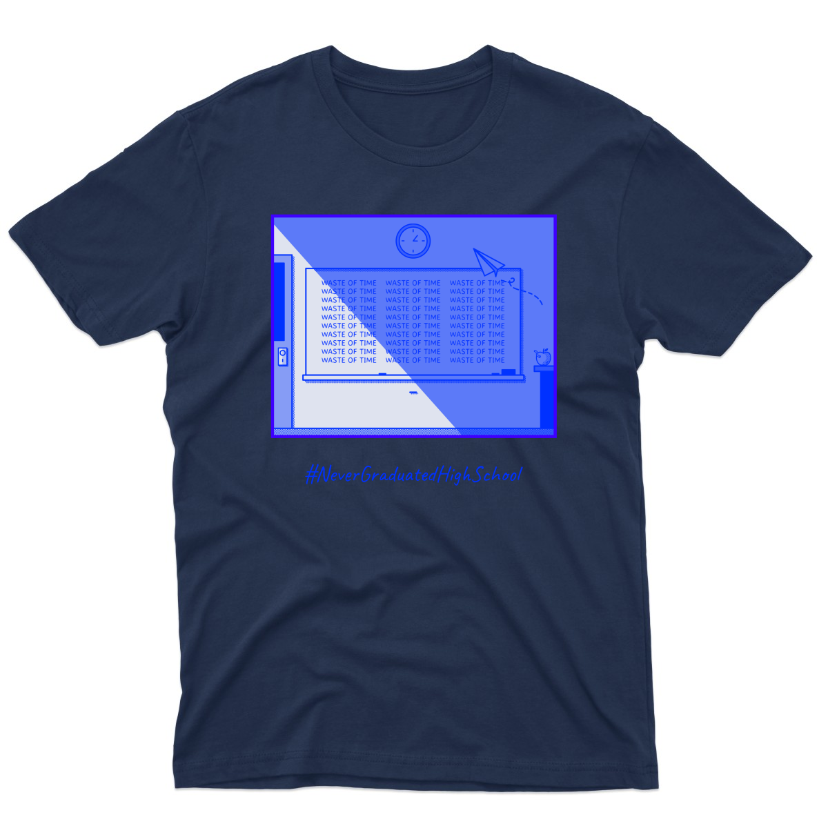High School Men's T-shirt | Navy