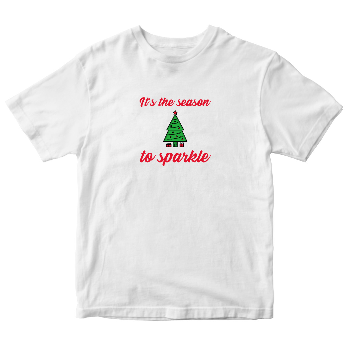 It is the Season to Sparkle Kids T-shirt | White