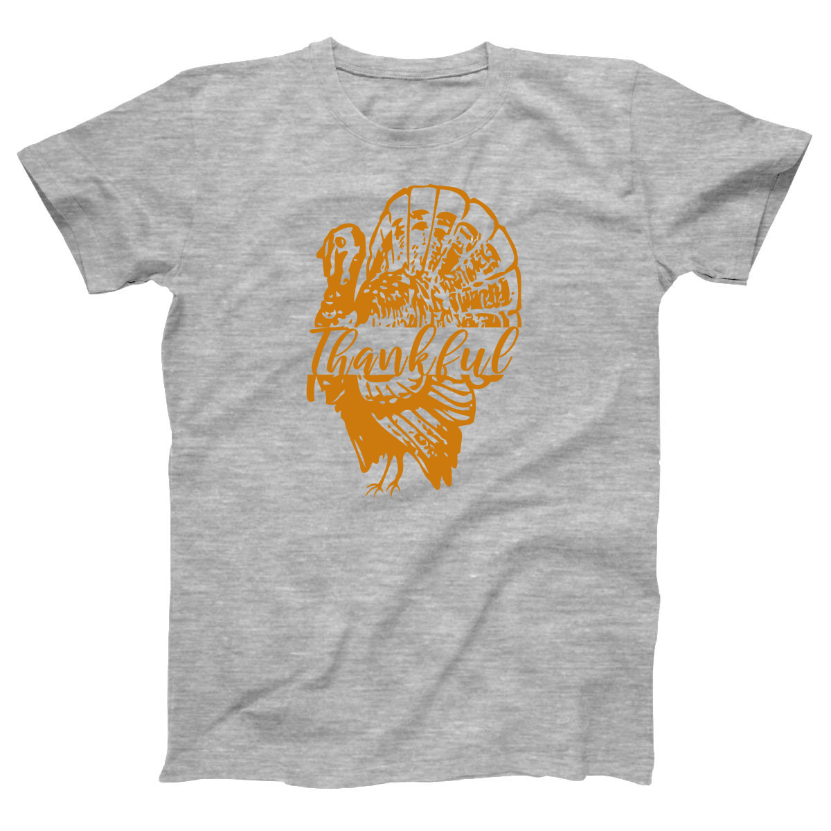 Thankful Turkey Women's T-shirt | Gray