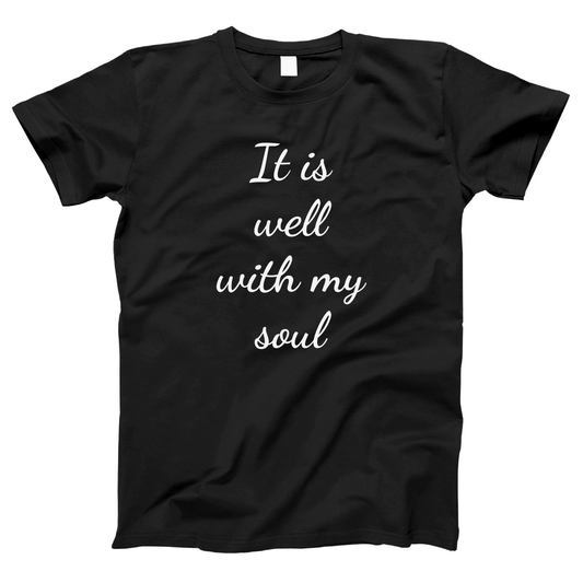  It Is Well With My Soul Women's T-shirt | Black