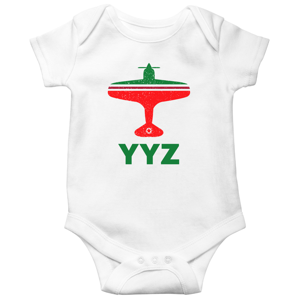 Fly Toronto YYZ Airport Baby Bodysuits | White