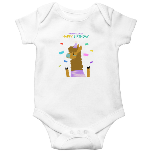 My Self Isolated Baby Bodysuits | White