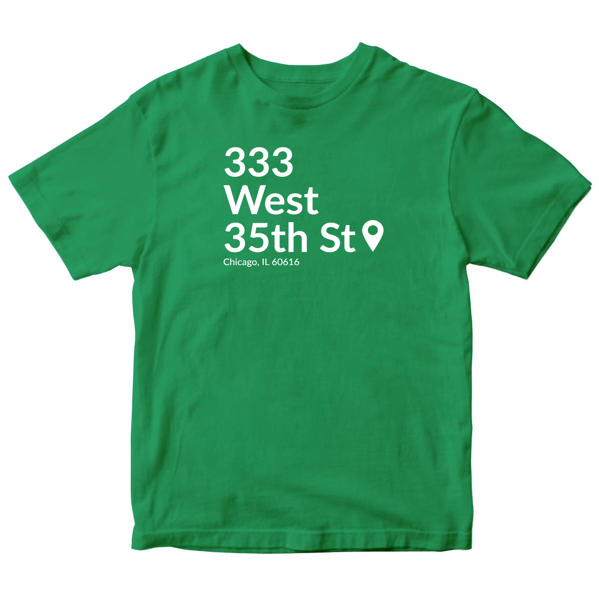 Chicago Baseball Stadium South Side Kids T-shirt | Green
