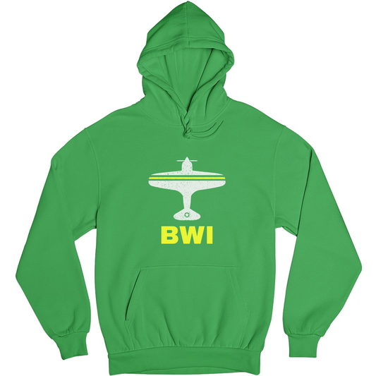 Fly Baltimore BWI Airport Unisex Hoodie | Green