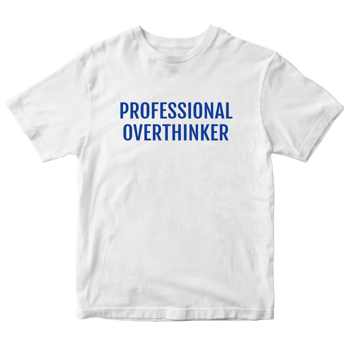Professional Overthinker Kids T-shirt | White