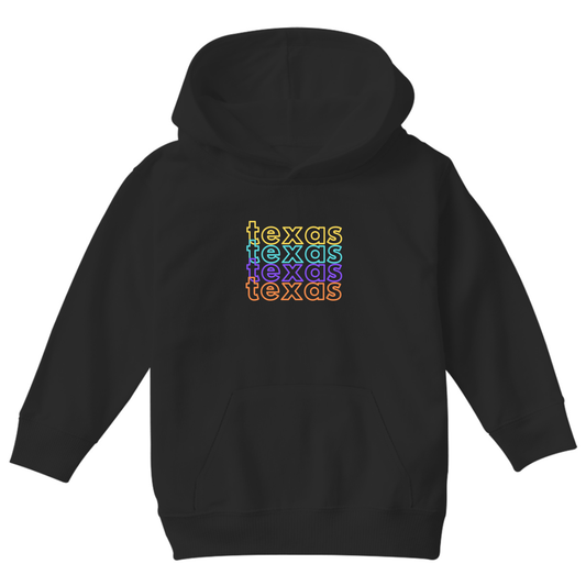 Texas Kids Hoodie | Black