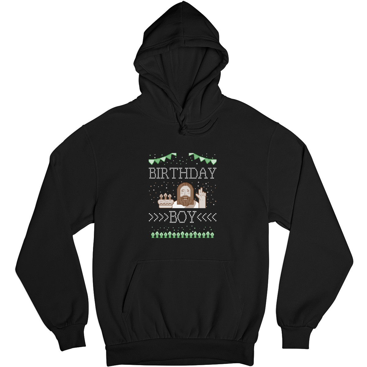Christmas Birthday Boy Unisex Hoodie | Black