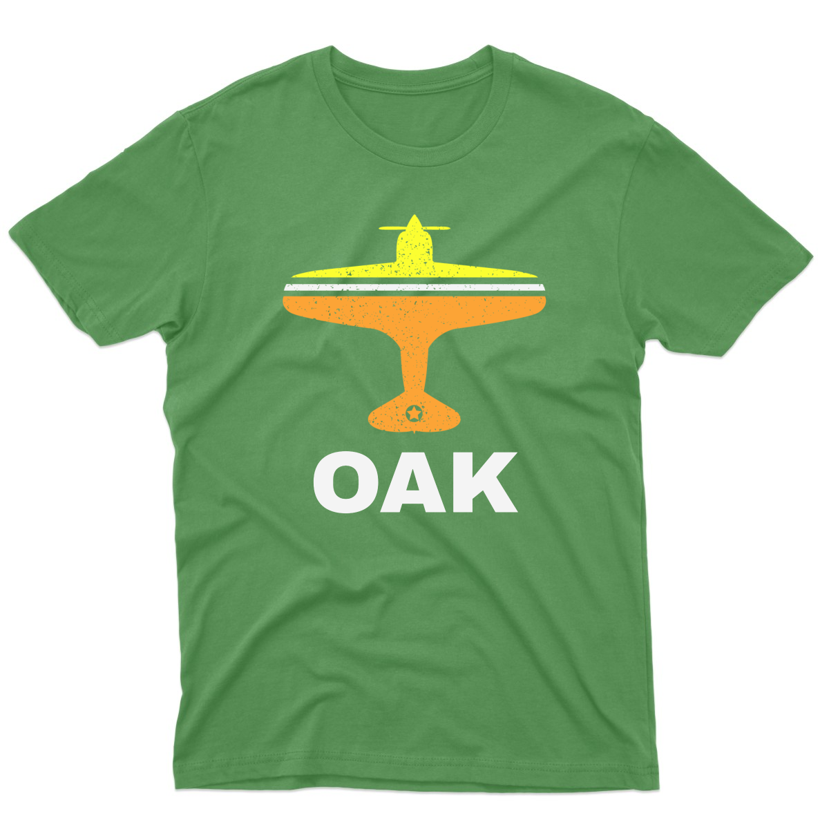 Fly Oakland OAK Airport Men's T-shirt | Green