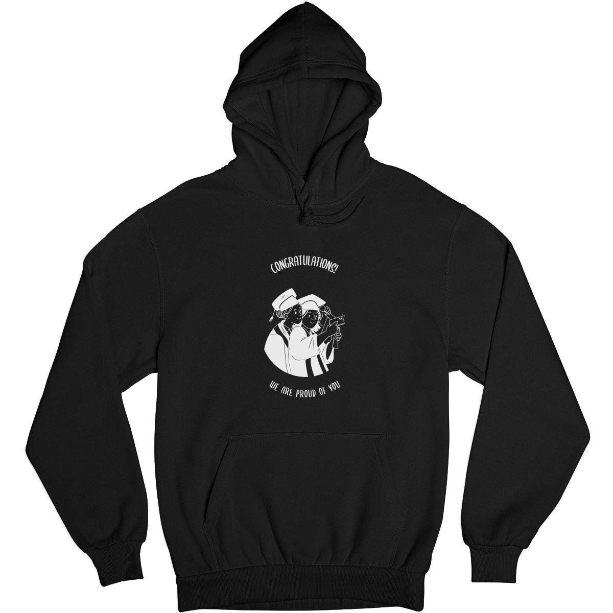 Happy Graduation Day Unisex Hoodie | Black