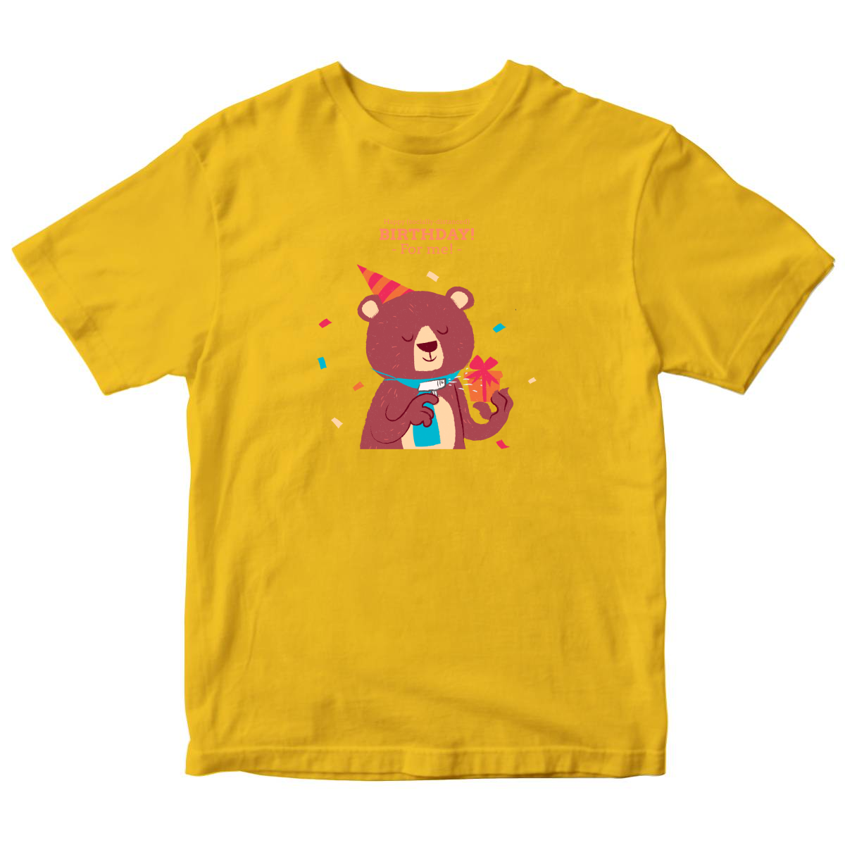 Happy (social distanced) birthday for me  Toddler T-shirt | Yellow