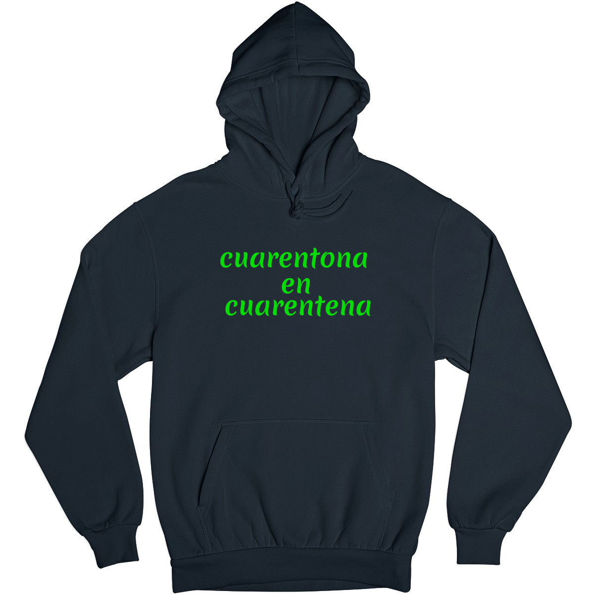 Cuarentona en Cuarentena Unisex Hoodie | Navy