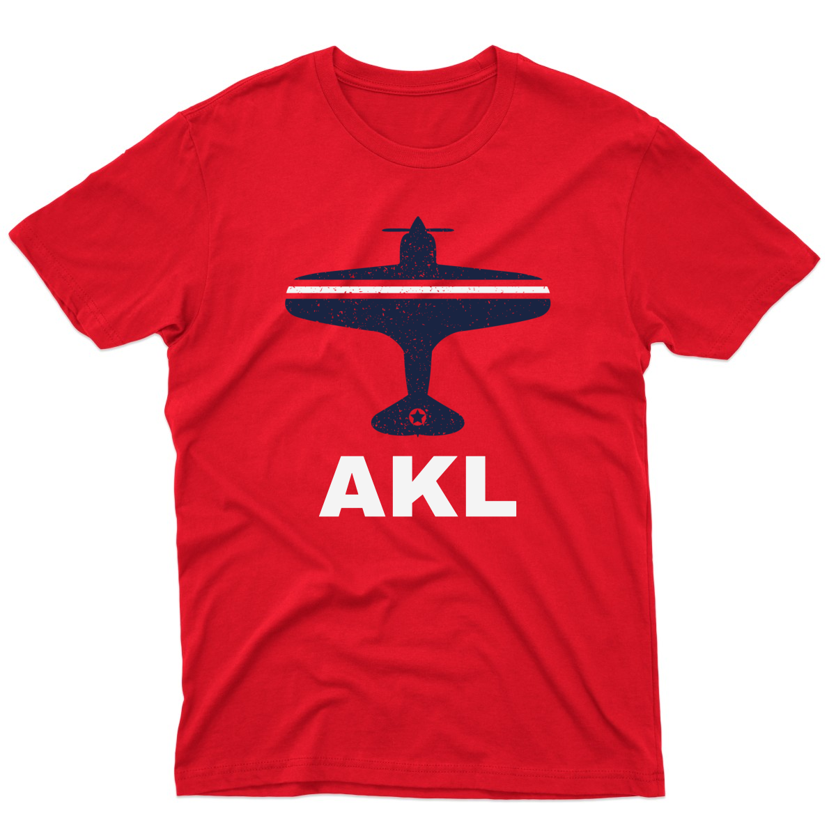 Fly Auckland AKL Airport Men's T-shirt | Red