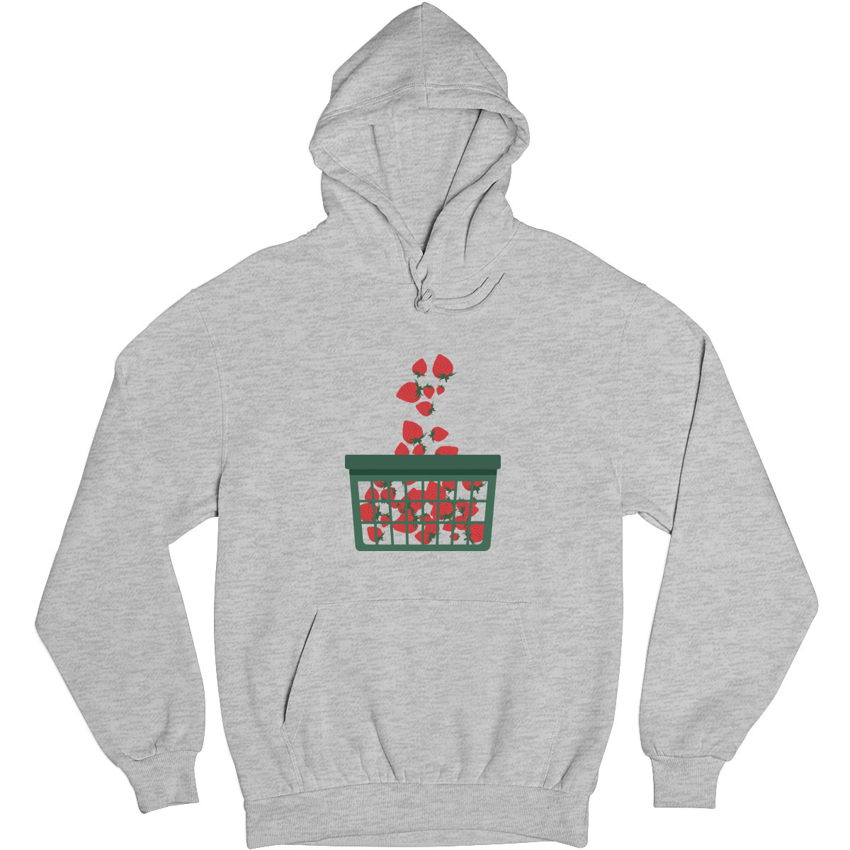 Strawberry  Unisex Hoodie | Gray