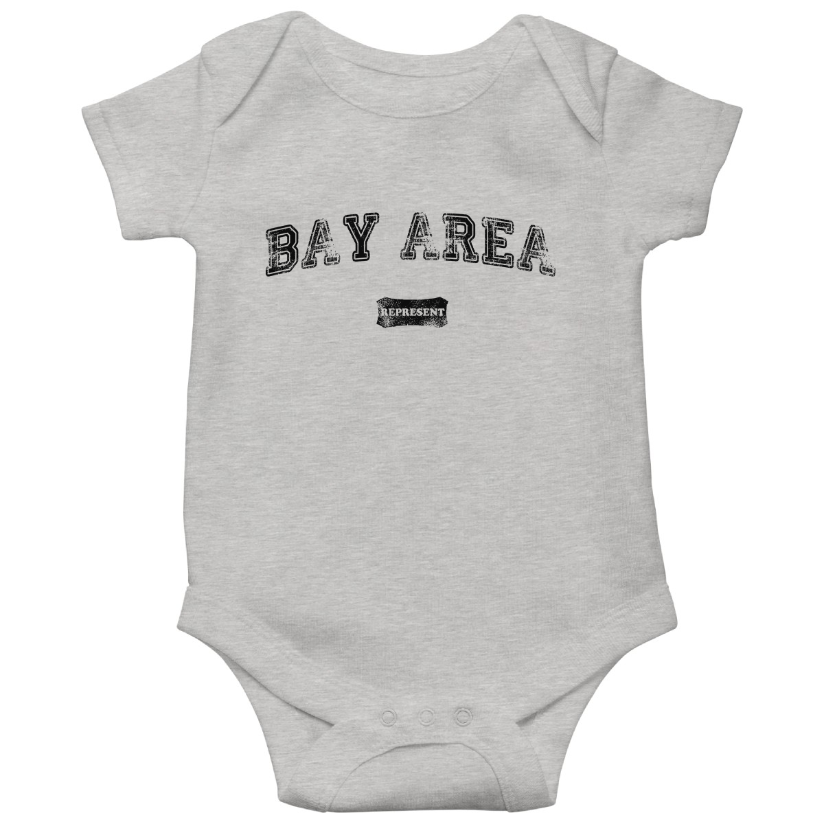 Bay Area Represent Baby Bodysuits | Gray