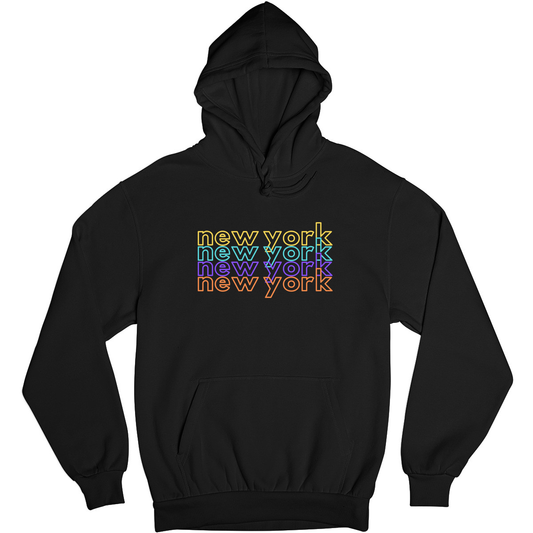 New York Unisex Hoodie | Black