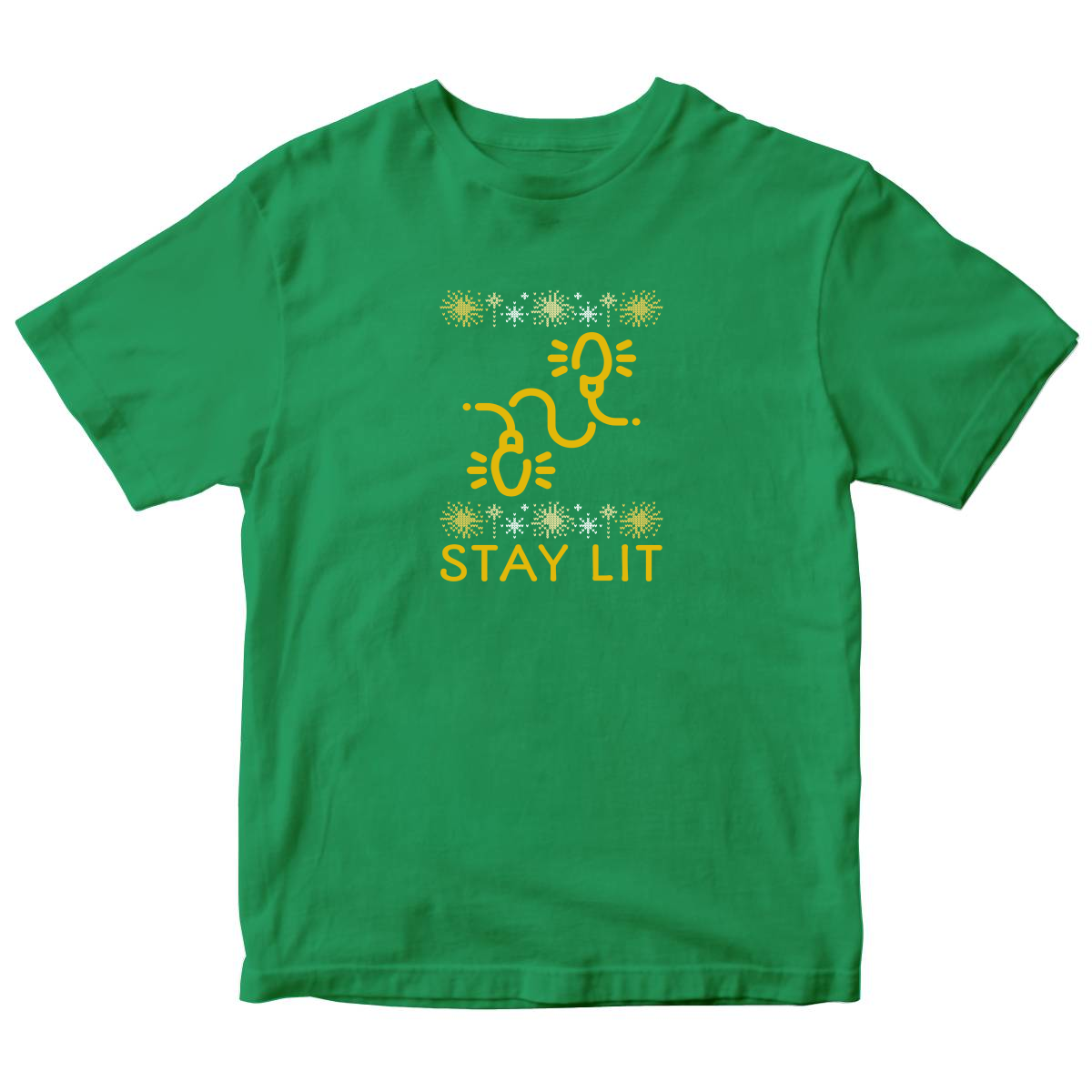 Stay Lit Kids T-shirt | Green