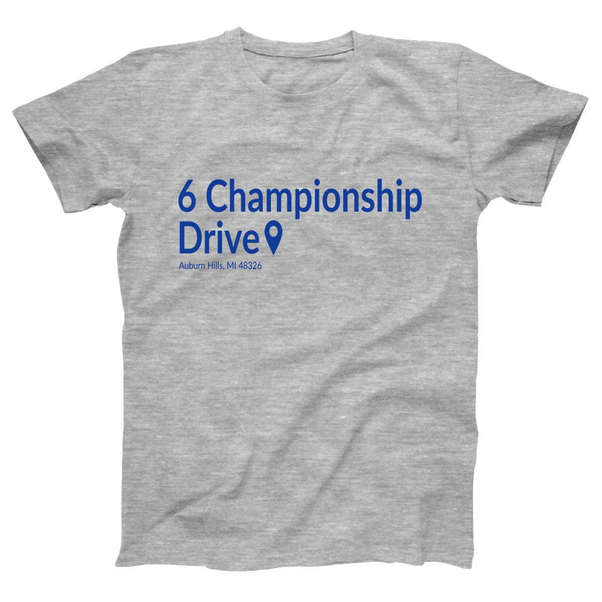 Detroit Basketball Stadium Women's T-shirt | Gray