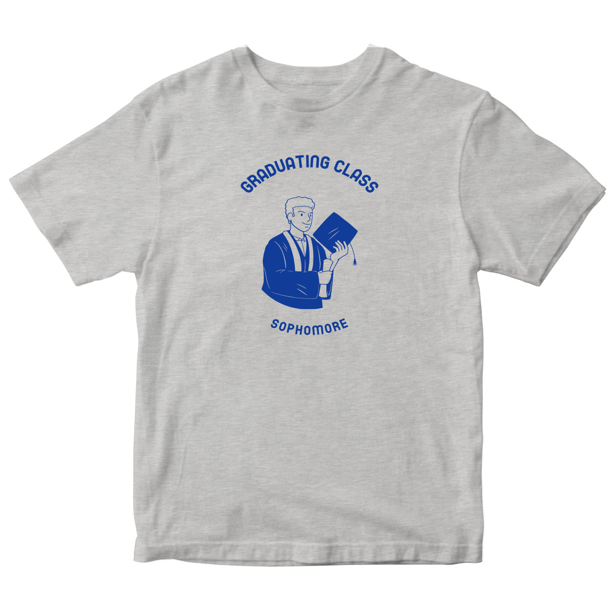 Graduating Class Sophomore Kids T-shirt | Gray