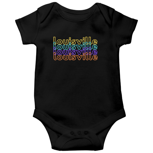 Louisville Baby Bodysuit | Black