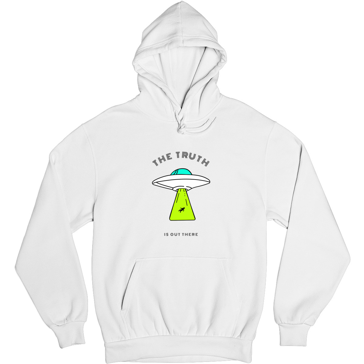 The Truth Is Out There Unisex Hoodie | White