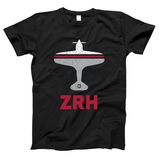 Fly Zurich ZRH Airport Women's T-shirt | Black