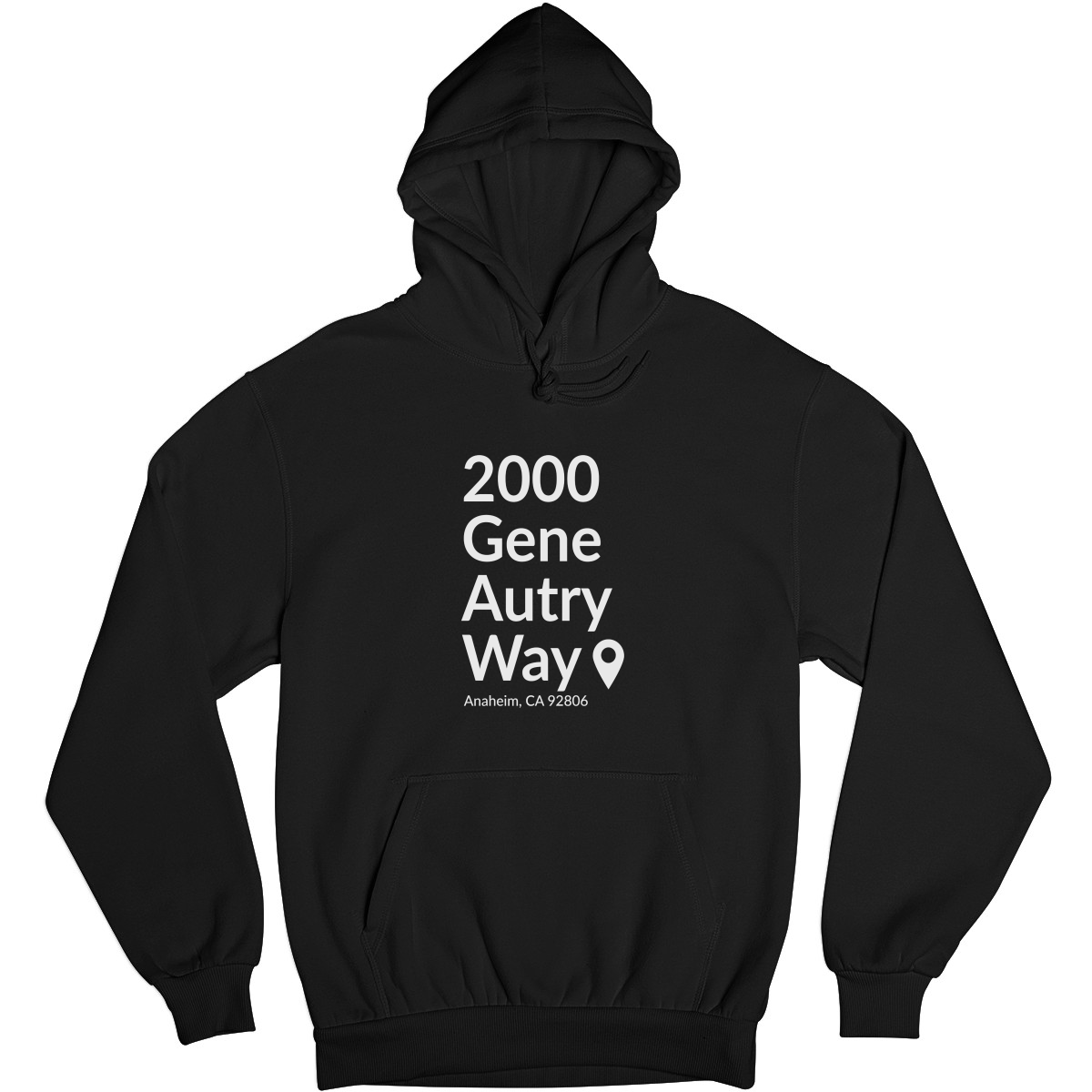 Anaheim Baseball Stadium Unisex Hoodie | Black