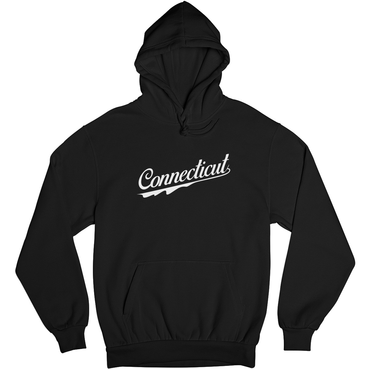 Connecticut Unisex Hoodie | Black