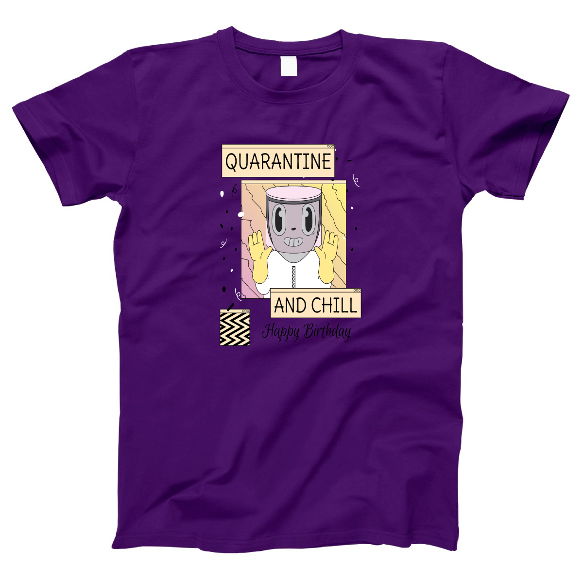 Quarantine and Chill Birthday Women's T-shirt | Purple
