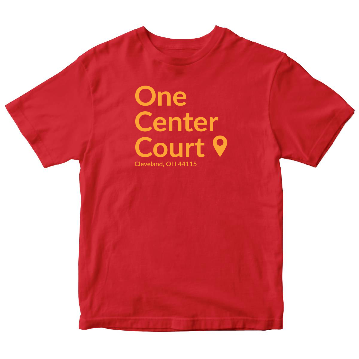 Cleveland Basketball Stadium Kids T-shirt | Red