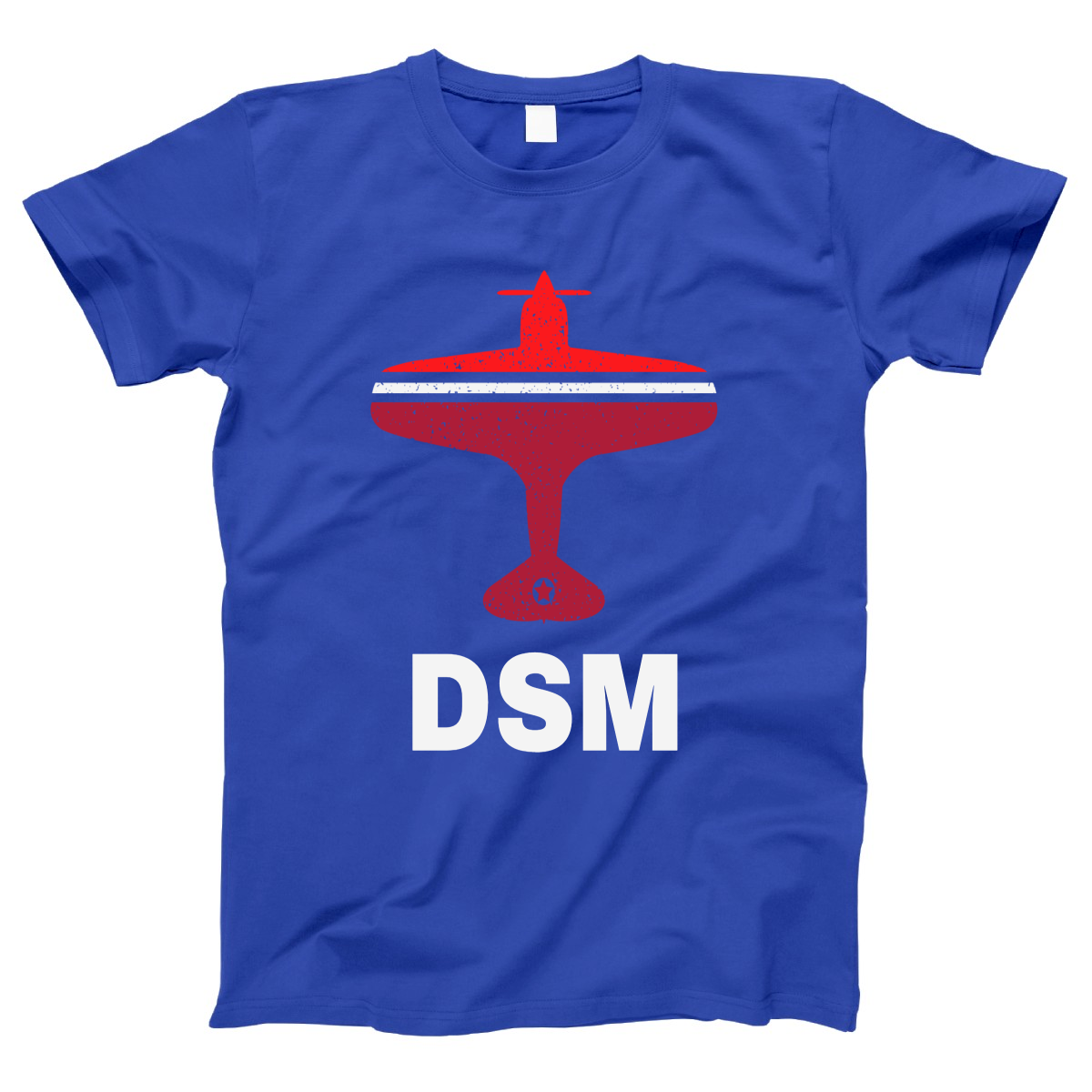 Fly Des Moines DSM Airport Women's T-shirt | Blue