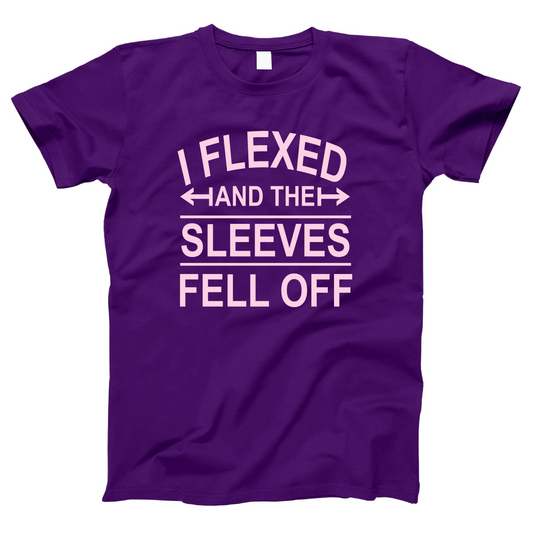 I Flexed and the sleeves fell off Women's T-shirt | Purple