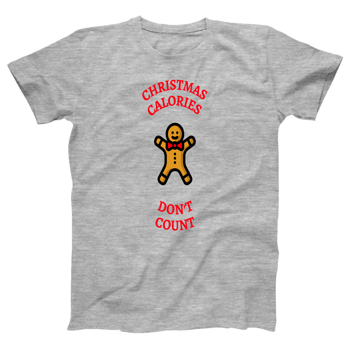 Christmas Calories Don't Count Women's T-shirt | Gray