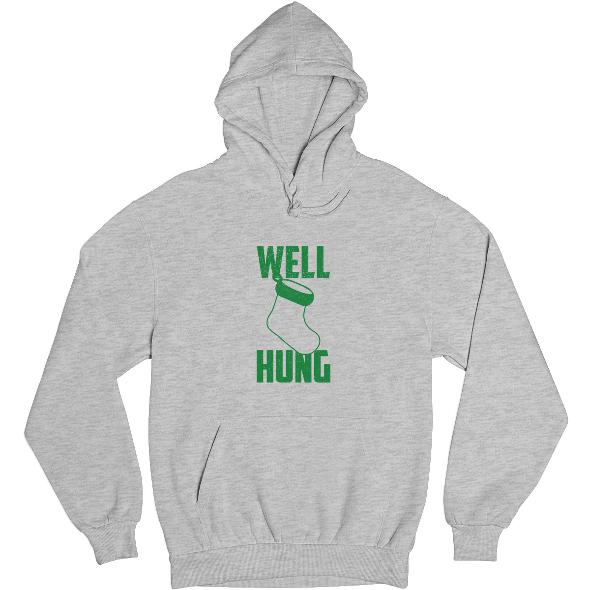 Well Hung Unisex Hoodie | Gray