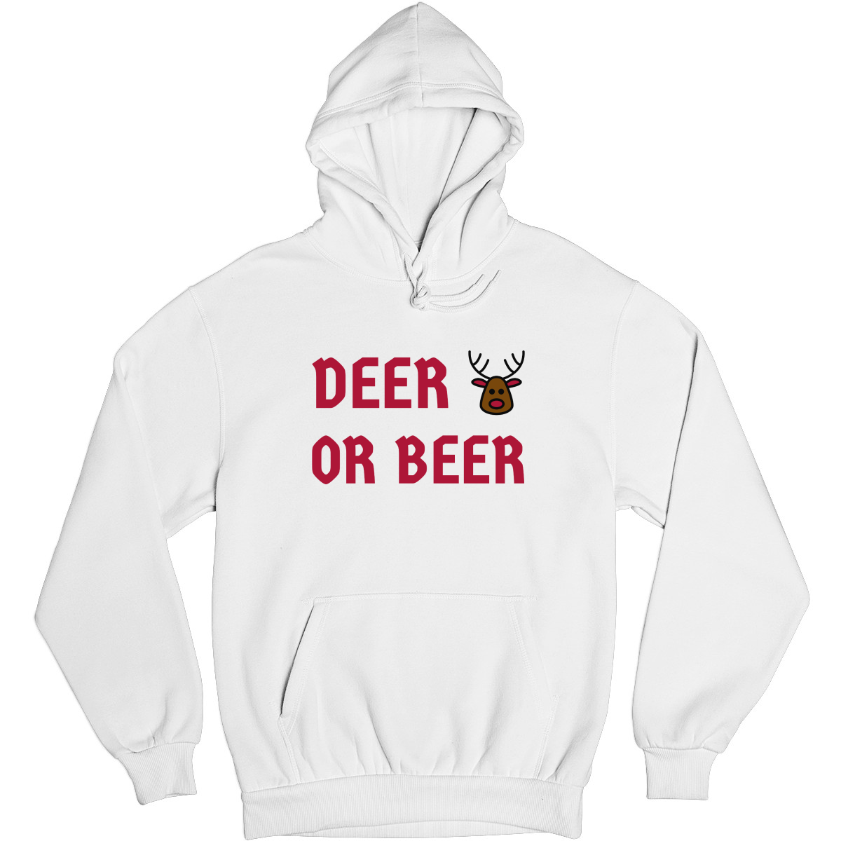 I Don't Have a Red Nose Unisex Hoodie | White