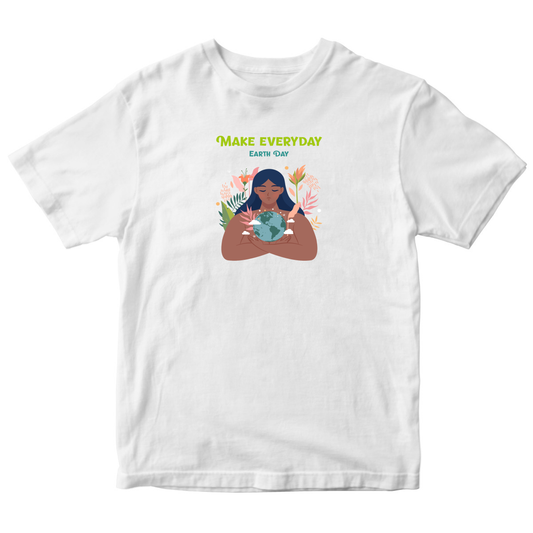 Earth Day Everyday Kids T-shirt | White