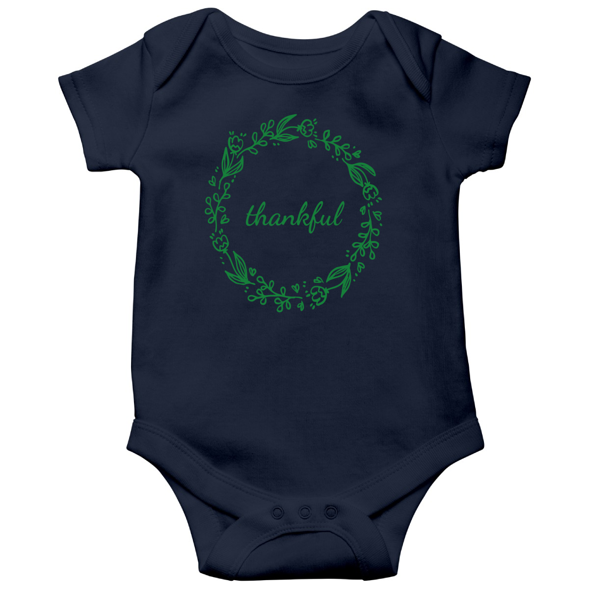 Thankful Baby Bodysuits | Navy