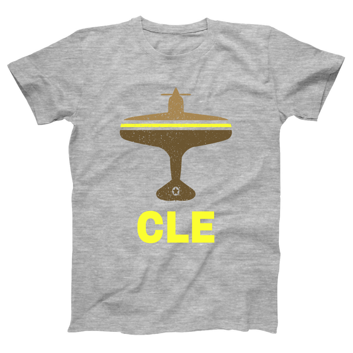 Fly Cleveland CLE Airport Women's T-shirt | Gray