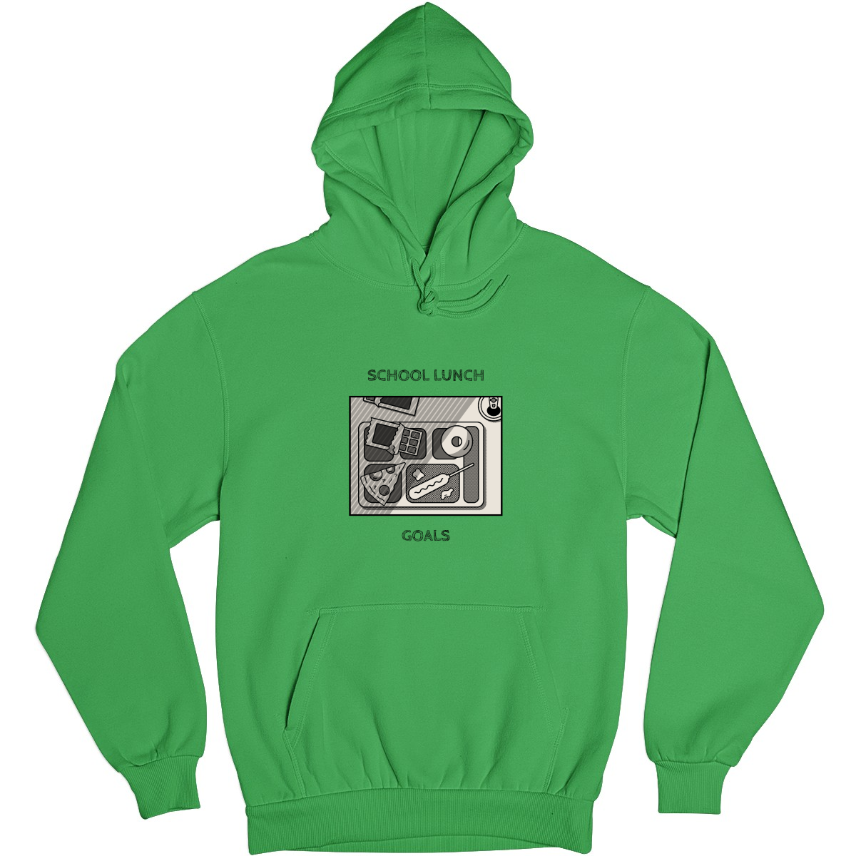 School Lunch Goals Unisex Hoodie | Green