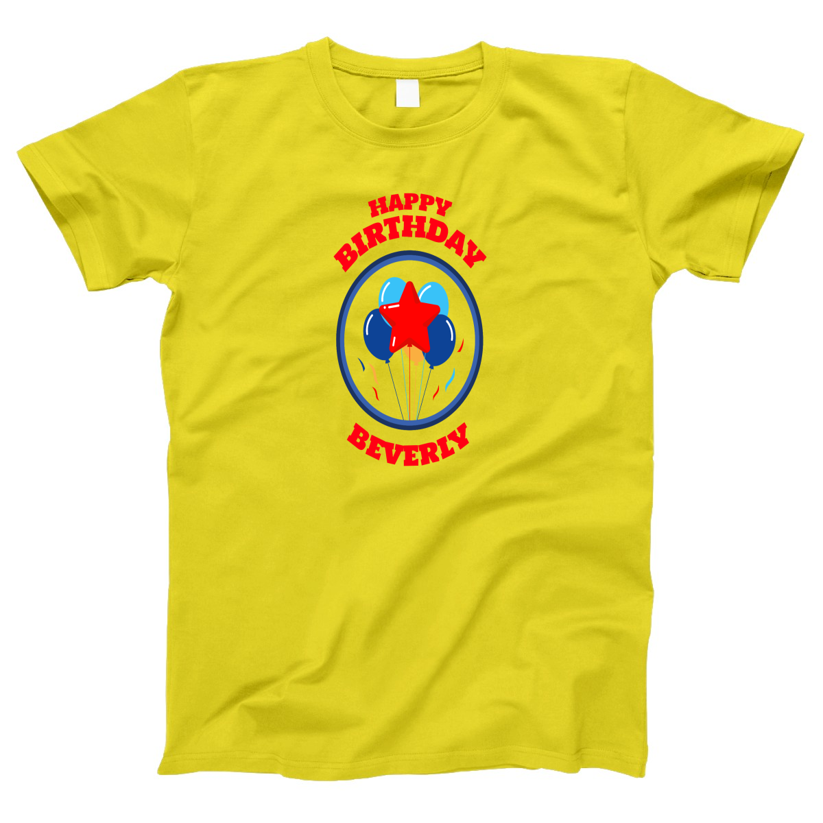 Happy Birthday Beverly Women's T-shirt | Yellow