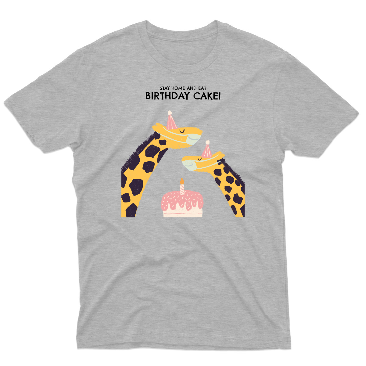 Birthday Cake  Men's T-shirt | Gray